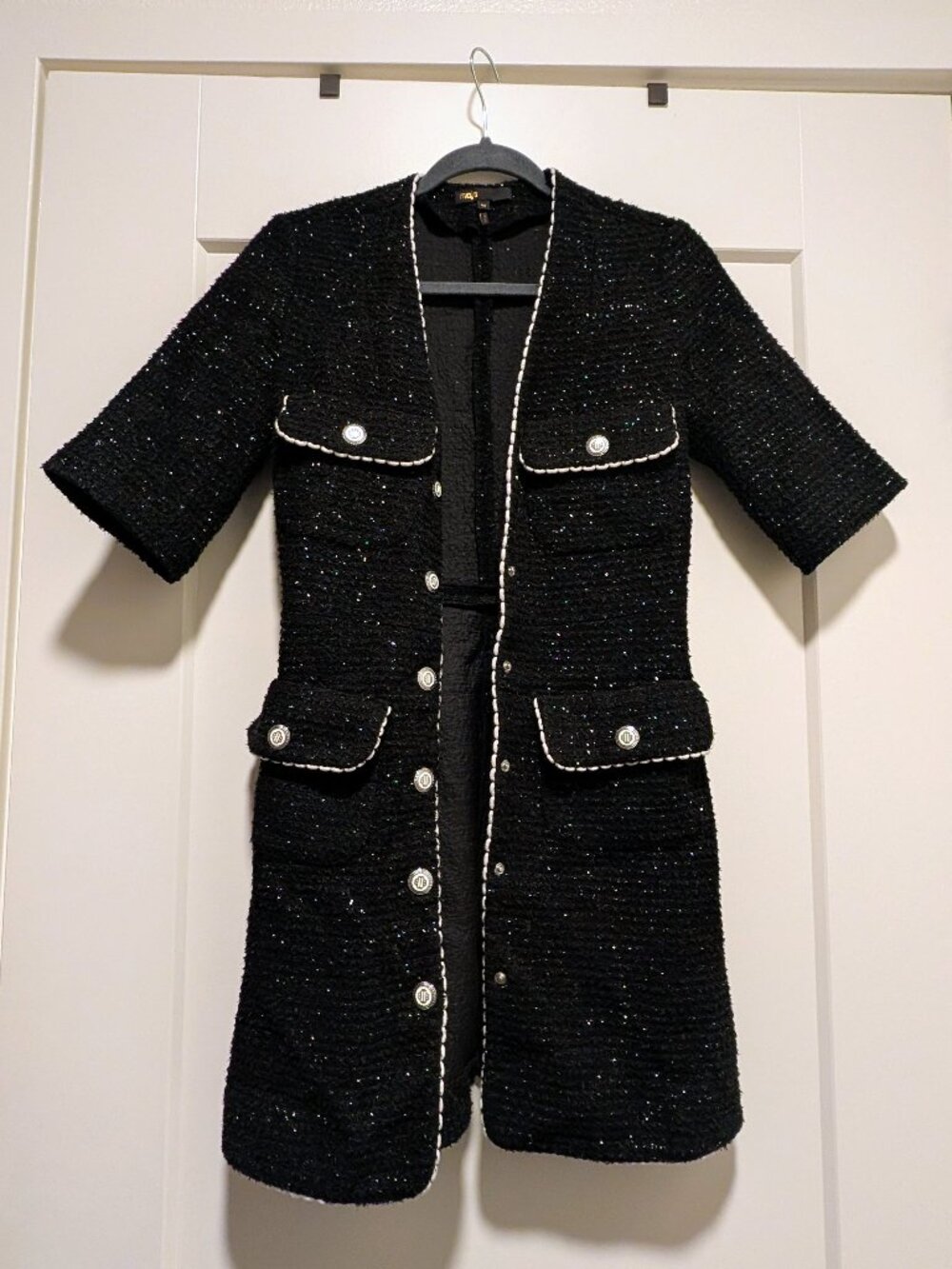 Maje Short Tweed Dress XS / 34